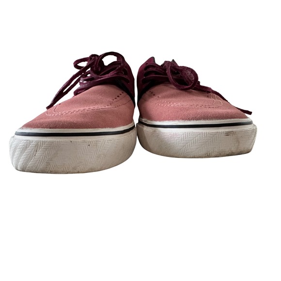 Nike SB Zoom Stefan Janoski Low Top Burgundy Pink Suede Skater Sneaker Shoes - Picture 4 of 14